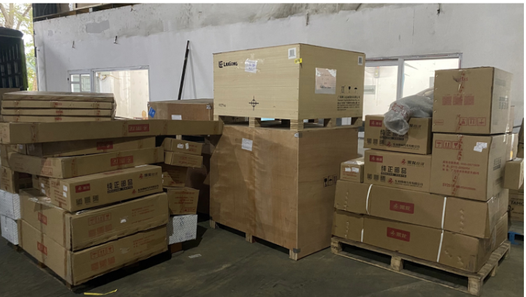 Hàng hoá đã được đóng kiện