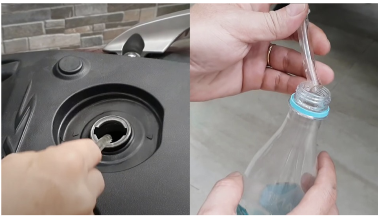 Khách hàng nên rút xăng từ xe máy ra trước khi vận chuyển