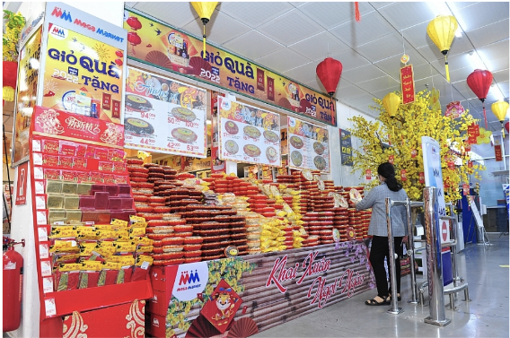 Số lượng hàng hóa tăng cao vào dịp Tết 2024