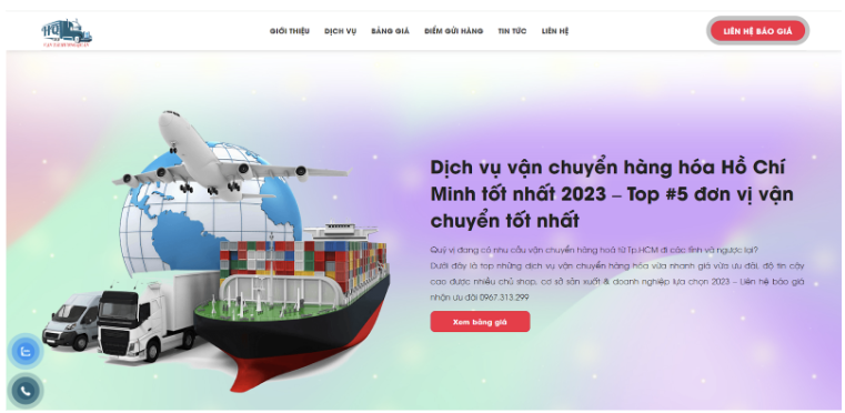 Khách hàng có thể đặt xe qua trang web của các đơn vị vận chuyển