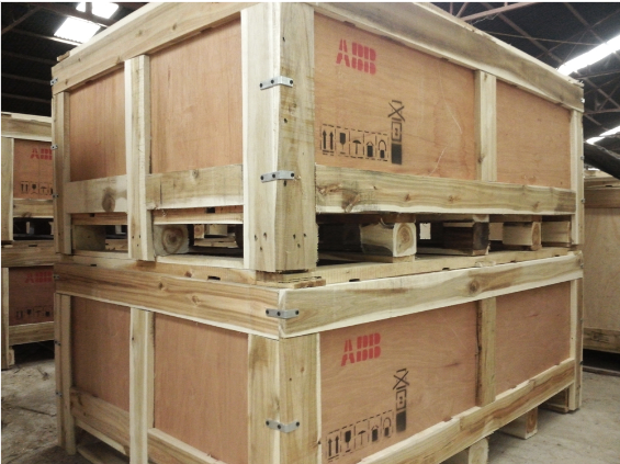 Hàng hoá được đóng kiện kỹ lưỡng trước khi vận chuyển