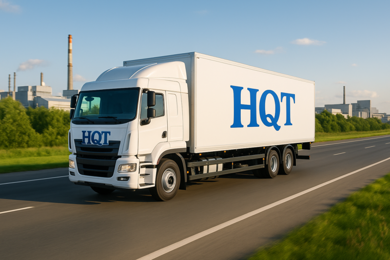 Xe tải HQT vận chuyển hàng hóa đến Bình Dương