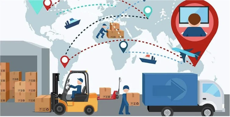 Minh họa quy trình lập kế hoạch gửi và giao hàng nhỏ
