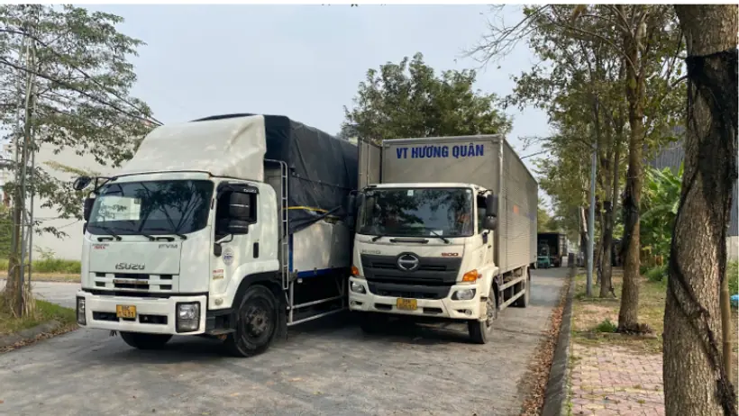 Đa dạng các loại xe tải dịch vụ cho thuê xe tải tại Hương Quân
