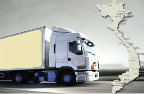Hàng hóa được xếp cho tuyến Sài Gòn Hà Nội đường bộ