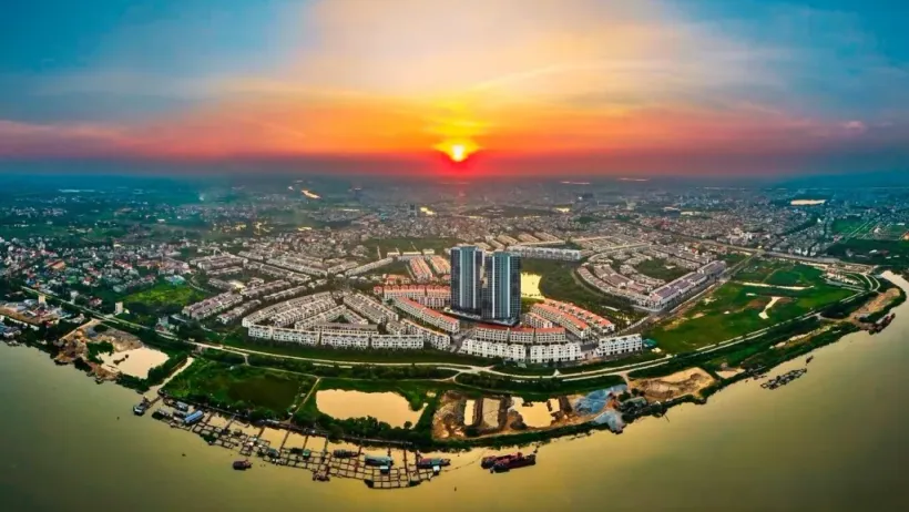 Toàn cảnh khu công nghiệp và khu đô thị