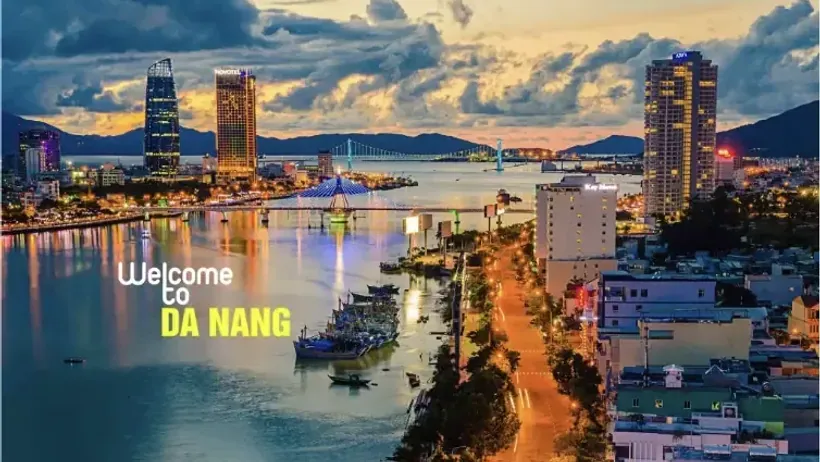 Khu vực đô thị Đà Nẵng nhìn từ trên cao