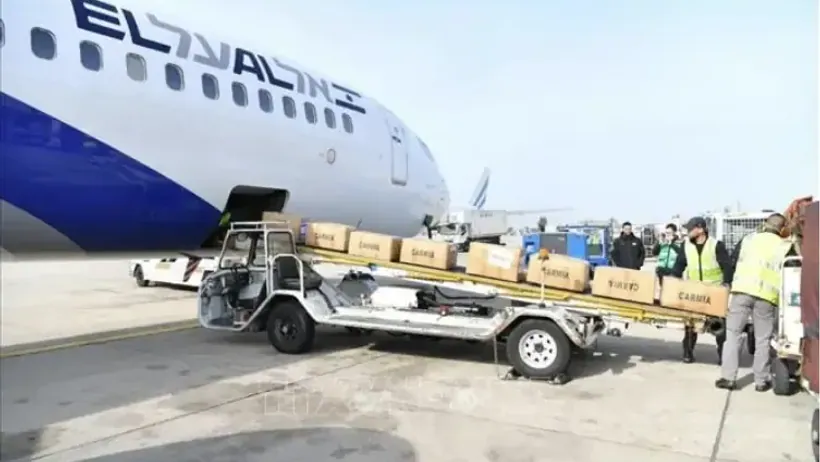 Hàng hóa được xử lý tại khu vực khai thác hàng không